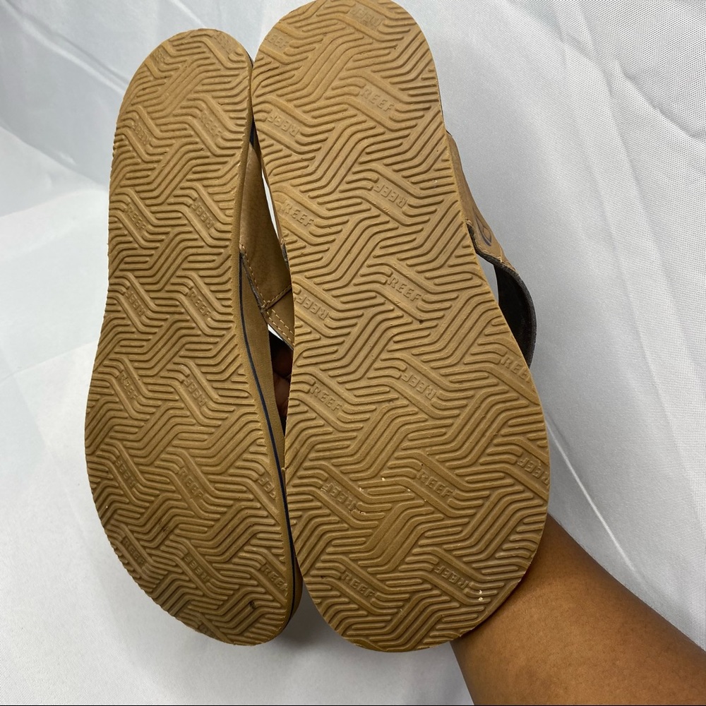 Reef Men Bronze Brown Seas the Day Newport Comfort Summer Flip Flop 10 NWOT - Picture 4 of 9